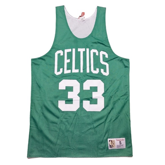 MITCHELL & NESS Boston Celtics Larry Bird Reversible Practice Jersey Small S - Picture 4 of 12